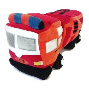 Pillowfort Red Fire Truck Engine Decorative Pillow Plush Kids Decor Bedding 18"